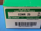 (2 PCS) CCMR025 LITTELFUSE FUSE CARTRIDGE T/D 25A 600VAC ROHS