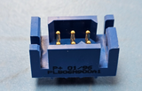 (1PC) PLB06M900A1 Board Connector, 6 Contact, Male, Straight, Press Fit
