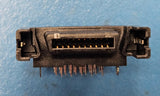 (2PCS) 787653-1 AMP Telecom and Datacom Connector, 20 Contact, Female, RA