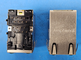 (1PC) RJSAE-5381-02 16 POS Solder RA Thru-Hole 24 Terminal 2 Port Cat 5