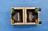 (1PC) RJSAE-5381-02 16 POS Solder RA Thru-Hole 24 Terminal 2 Port Cat 5