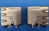 (1PC) RJSAE-5381-02 16 POS Solder RA Thru-Hole 24 Terminal 2 Port Cat 5