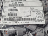(10PCS) 6189-0443 SWS Automotive Connectors 2.3MM(090) 3WF SLD HSG GRAY(Housing)