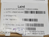(5 PCS) LFB220140-000 LAIRD FERRITE CORE 28 OHM SOLID 14MM
