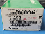 (5 PCS) 0314010-VXP 314010P LITTELFUSE FUSE CERM 10A 250VAC 125VDC 3AB