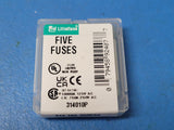 (5 PCS) 0314010-VXP 314010P LITTELFUSE FUSE CERM 10A 250VAC 125VDC 3AB