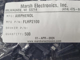 (10 PCS) FLH-P21-00 AMPHENOL CONN HDR HSG 2POS 2.50MM