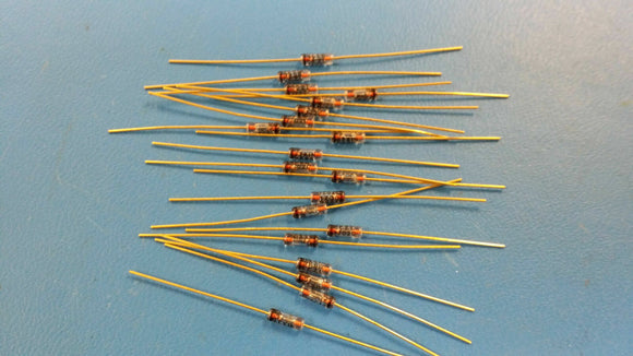 (2 PCS) JANTX 1N966B SIEMENS DIODE ZENER 16V 500MW DO-7