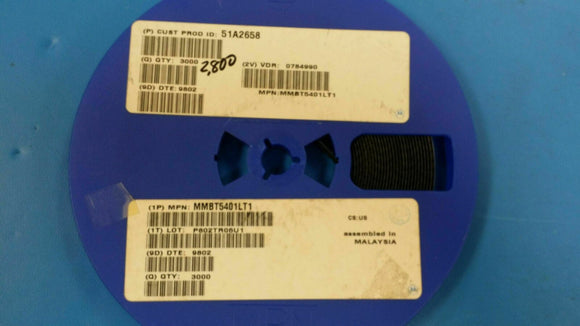 (100 PCS) MMBT5401LT1 MOT Trans GP BJT PNP 150V 0.5A 3-Pin SOT-23 T/R