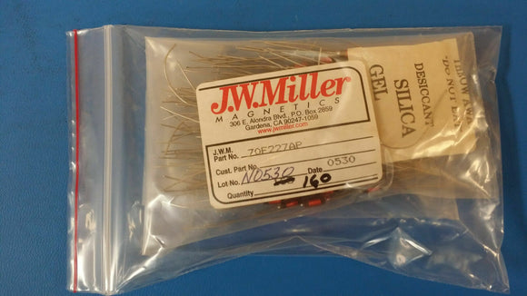 (10 PCS) 70F227AP JW MILLER RF Fixed Inductors 0.22uH 20%, Obsolete