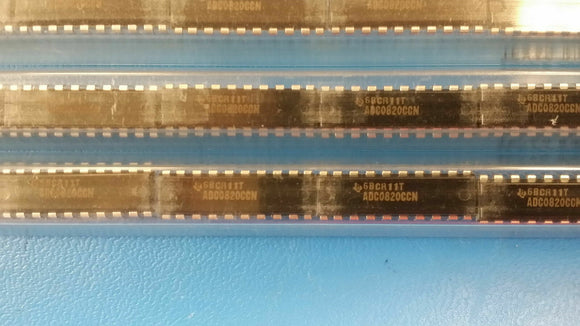(2 PCS) ADC0820CCN TI ADC Single Semiflash 667ksps 8-bit Parallel 20-Pin PDIP