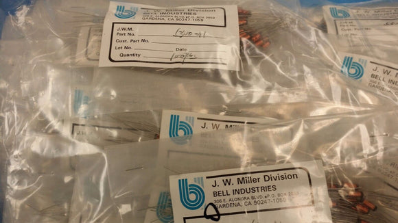 (10 PCS) 5300-41 JW MILLER Fixed R.F. Inductors 2200uH 10%