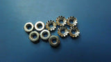 (100PCS) #10-32 NUT-HEX-EXLK-10-32-KEPSZ STAR LOCK HEX NUT