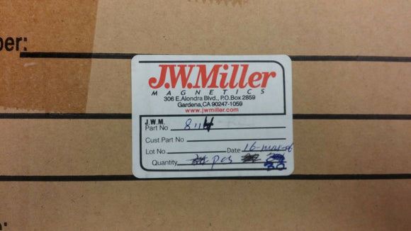 (1 PC) 8114 JW MILLER CHOKE COMMON MODE 2.5 MH @ 1KHZ 0.011OHM DCR MAX PB FREE