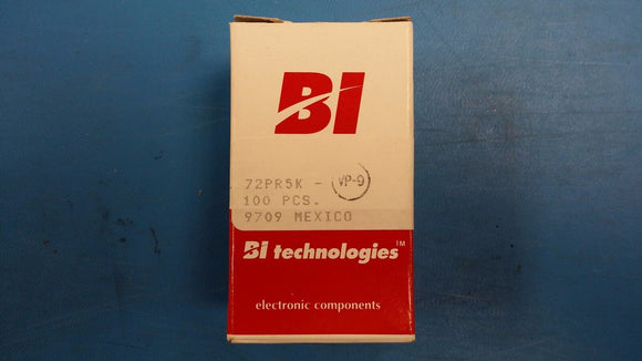 (10 PCS) 72PR5K BI TECHNOLOGIES Trimmer Resistors 9.53MM 3/8 SINGLE TURN SEALED