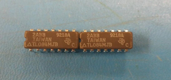 (2 PCS) TL084MJB TL084MJ/883B TI OP Amp Quad GP ±18V 14-Pin CDIP