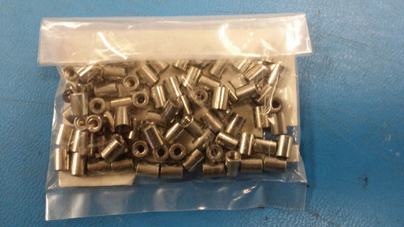(10PC) 1547 KEYSTONE SPACER/STANDOFF BRASS 4.75MM X 6.35MM 4 - 40 Threaded Round