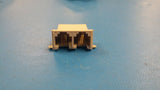 (5) 406393-1 AMP Conn RJ14 F 12 POS 102mm Solder RA 12 Terminal 2 Port TR Cat 3