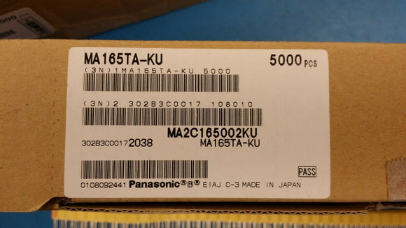 (100 PCS) MA2C16500, MA165TA Diode Standard 35V 100mA Through Hole DO34-A1