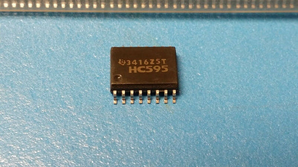 (10 PCS) SN74HC595DW TI Shift Shift Register 1 Element 8 Bit 16-SOIC Wide Body
