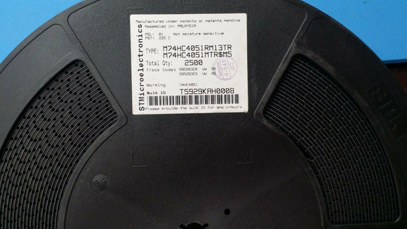 (10 PCS) M74HC4051RM13TR IC MUX/DEMUX 8X1 16SOIC