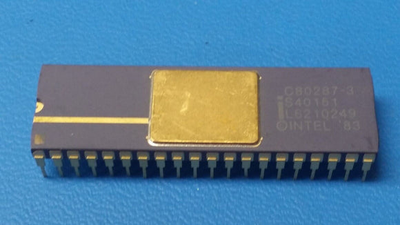 (1 PC) C8087-3 INTEL Math Processor, MOS, CDIP40
