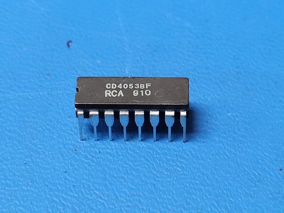 (1 PC) CD4053BF RCA Single-Ended Multiplexer, 3 Func, 2 Channel, CMOS, CDIP16
