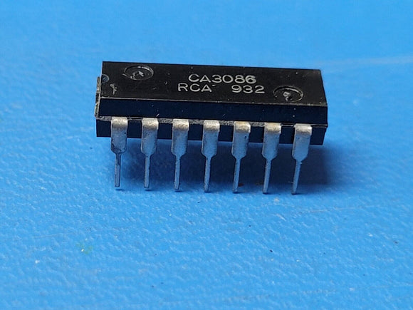(1 PC) CA3086 RCA RF Small Signal Bipolar Transistor 0.05A 5-Element NPN DIP-14