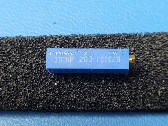 (2 PCS) 3006P-1-203 BOURNS TRIMMER 20KOHM 0.75W PC PIN SIDE