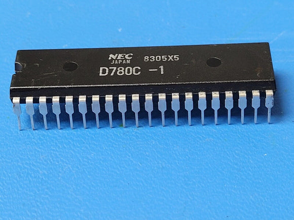(2 PCS) UPD780C-1 NEC RISC Microprocessor, 8-Bit, 4MHz, MOS, PDIP40