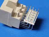 (37 PCS) MP2-P030 ROBINSON NUGENT CONNECTOR 2 mm 5-Row, Right Angle, Solder Tail