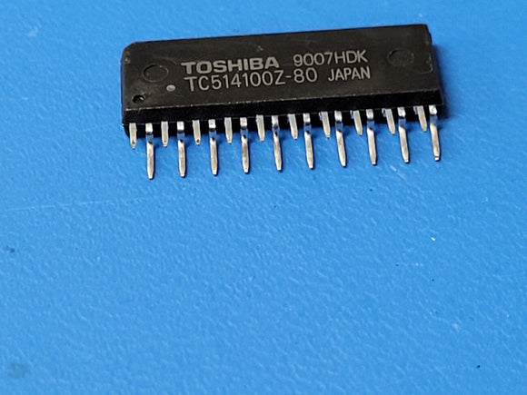 (1 PC) TC514100Z-80 TOSHIBA Fast Page DRAM, 4MX1, 80ns, CMOS, PZIP20