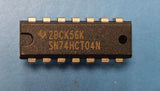 (5pcs) SN74HCT04N TI Inverter, HCT Series, 6-Func, 1-Input, CMOS, PDIP14
