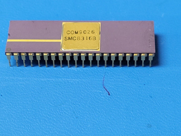 (1 PC) COM9026 SMC IC,LAN NODE CONTROLLER,MOS,DIP-40 GOLD