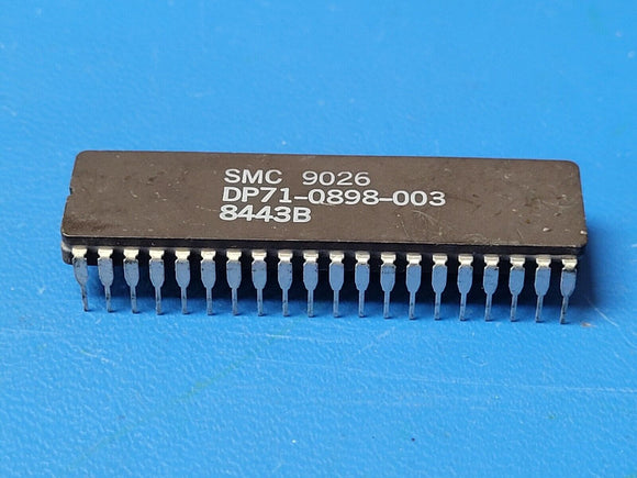 (1 PC) COM9026 SMC DP71-0898-003 IC,LAN NODE CONTROLLER, MOS, CDIP-40