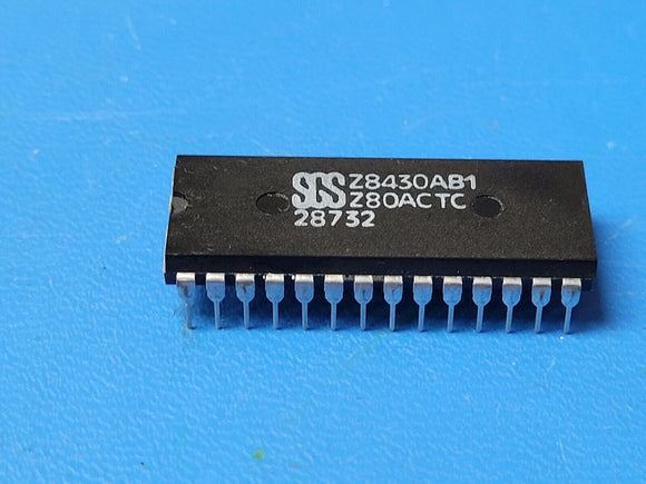 (1 PC) Z8430AB1 SGS Z80 CTC COUNTER TIMER CIRCUIT PDIP 28 PIN