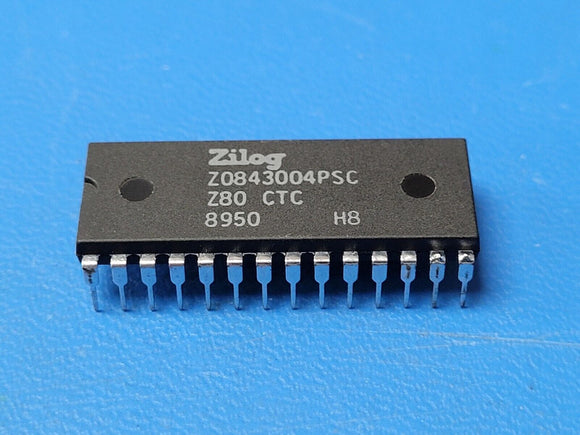 (1 PC) Z0843004PSC ZILOG Z80 CTC COUNTER TIMER CIRCUIT PDIP 28 PIN