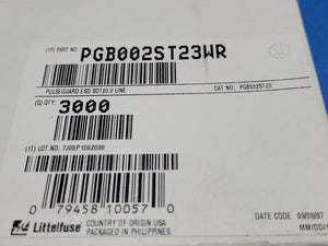 (25 PCS) PGB002ST23WR LITTELFUSE Surface Mount Polymeric ESD Suppressors SOT23