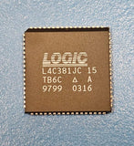 (19PC) L4C381JC15 Logic Devices Bit-Slice Processor, 16-Bit, CMOS, PLCC68