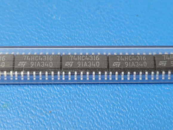 (10 PCS) M74HC4316M1 STMICRO 4 Circuit IC Switch 1:1 170Ohm 16-SOIC