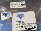 (5 PCS) MBR760-E3/45 VISHAY DIODE SCHOTTKY 60V 7.5A TO220AC ROHS