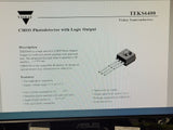 (5 PCS) TEKS6400-FSZ VISHAY 3V LOGIC OUTPUT PHOTO DETECTOR ROHS