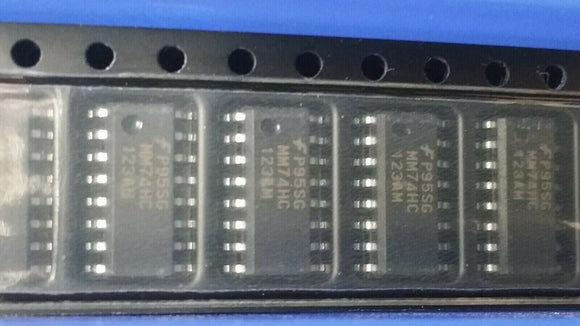 (10 PCS) MM74HC123AMX FSC Monostable Multivibrator 22 ns 16-SOIC