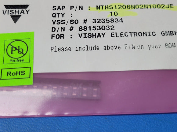 (2 PCS) NTHS1206N02N1002JE NTC Thermistor 10k 5% 1206 (3216 Metric)