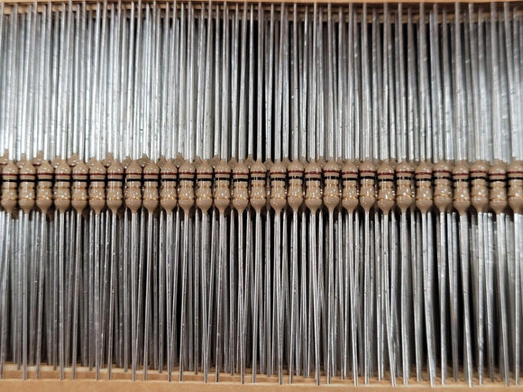 (100) OK10G5A52 Ohmite Fixed Resistor, Carbon Film, 0.25W, 1ohm, 250V, 5% Axial