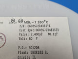 (3000PC) 06035J2R4BBSTR AVX 2.4pF Thin Film Capacitor 50V 0603 (1608 Metric)ROHS