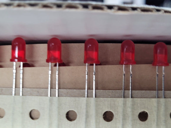 (25 PCS) L53SRD/D KINGBRIGHT STANDARD LED Red 660nm 2-Pin T-1 3/4