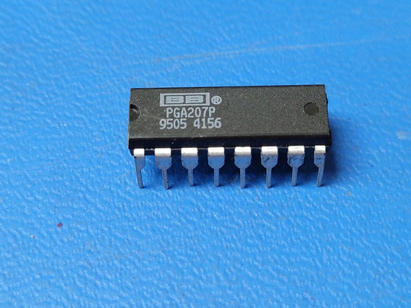 (1 PC) PGA207P Instrumentation Amplifier, 1 Func, 5MHz Band Width, PDIP-16