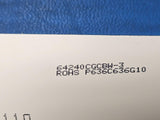 64240CGCBW-3 Graphic Dot Matrix LCD Display, White LED 240x64 DOTS FSTN