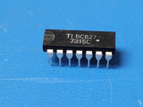 (5 PCS) TEXAS INSTRUMENTS BC627 VINTAGE IC 14 PIN SILVER PLATED LEADS 1973